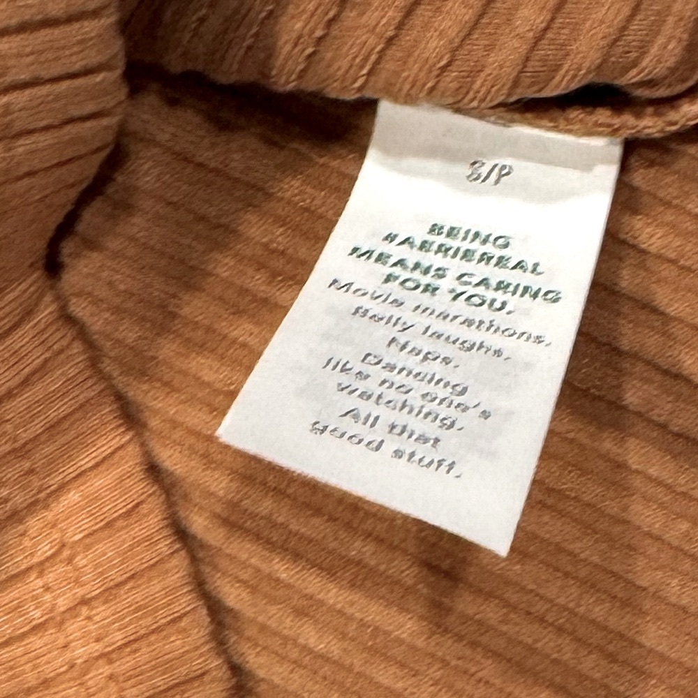 NWOT AERIE One Shoulder Tie Stretchy Ribbed Crop Top Small - Picture 4 of 5